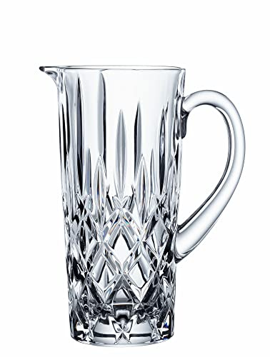 Nachtmann Glas Krug, 1190 ml, Noblesse, 101969, Wasserkrug aus Kristallglas, spülmaschinenfest, Made in Germany