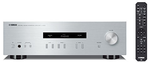Yamaha A-S201 HiFi Stereo Verstrker mit Phono Eingang und 100 Watt je Kanal silber