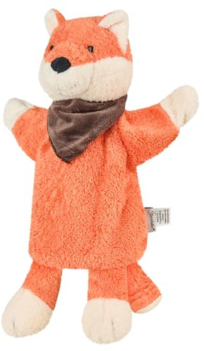Sterntaler Handpuppe Fuchs, Orange | Weiche Handpuppe perfekt zum Kuscheln oder erstes Rollenspiel, Fördert Sprache und Fantasie