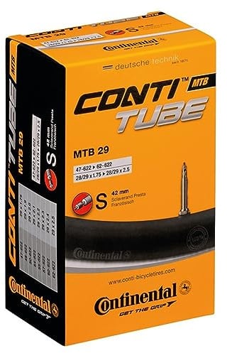 Continental Mountainbike Presta-Ventil für 29-Zoll-MTB-Reifenschläuche, 1,75 bis 2,5, 2er Pack, Schwarz