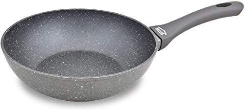 Menax Focus - Wokpfanne - Geschmiedete Aluminiumpfannen - 5-Schicht-Antihaftbeschichtung - Ø 24 cm