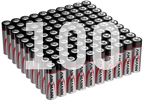 ANSMANN Alkaline Batterie Mignon AA 1,5V, 100 Stück, ideal für Lichterketten, LED Taschenlampe, Spielzeug, Fernbedienung, LED Kerzen, Weihnachtsbeleuchtung