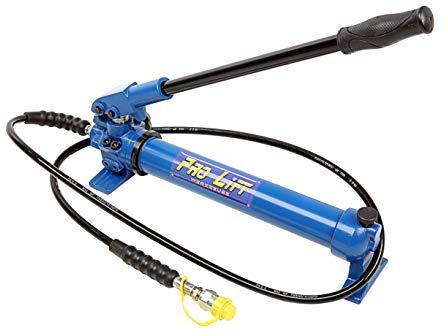 Pro-Lift-Werkzeuge Hydraulikpumpe 2-stufig Handbedienung Ölvolumen: 900 cm³ hydraulische Handpumpe 700 bar Arbeitsdruck, Ölmenge 0,9l, hydraulic pump