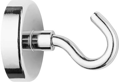Westcott Magnethaken I Neodym I 48 mm, 60 kg Haftkraft I silber I extra stark I E-10830 00
