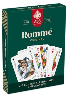 ASS Altenburger Rommé, französisches Bild, 2 Kartendecks je 55 Blatt (110 Karten inkl. 6 Joker)