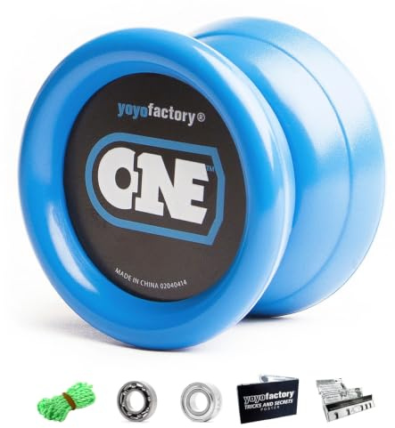 YoyoFactory ONE Yo-Yo – JoJo Anfänger bis Profi, 2 Kugellager & Schnur | Lager wechseln von responsive zu Freilauf. Fingerspin-Combos, lange Rotation. Kinder, Erwachsene.
