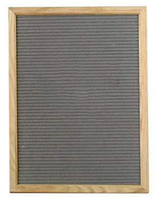 Tubayia DIY Filz Letterboard Buchstaben Tafel Buchstabenbrett Buchstabentafel für Zuhause, Büro (Grau)