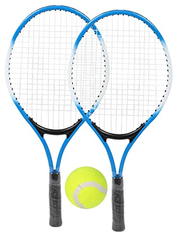 Tennisschläger Set, Komplettset für Anfänger mit Bällen und Tragetasche, Leichtes Junior Tennisset für Outdoor und Indoor Sporttraining