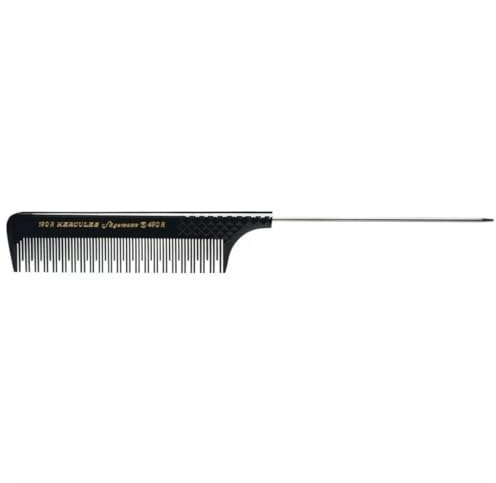 HERCULES SÄGEMANN - Toupier-Nadelstielkamm | Ergonomisch gestalteter Kamm für sanftes Toupieren und voluminöse Frisuren. Ideal für präzise Styling-Resultate. | Farbe: Schwarz | Größe: 9 Zoll