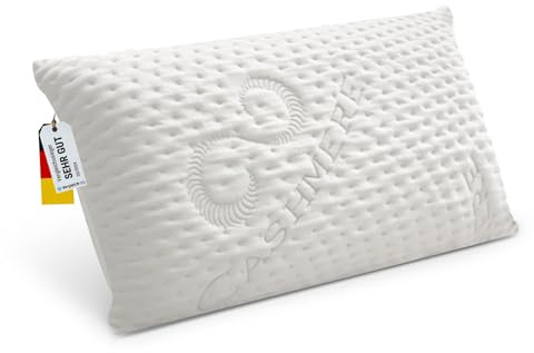 FMP Premuim Orthopädisches Nackenstützkissen 13 cm ergonomisches Kopfkissen | Viscoelastisches Kissen zum Schlafen, Memory-Schaum-Kissen, Schlafkissen, Visco ideal: Nackenschmerzen & Seitenschläferkissen