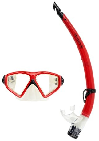 Aqualung Combo Saturn | Tauchmaske + Schnorchelset für Erwachsene für Unterwassertauchen, Wassersport und Schnorcheln, mit 180° Sicht, UV-Schutz, beschlagfreien und auslaufsicheren Gläsern.