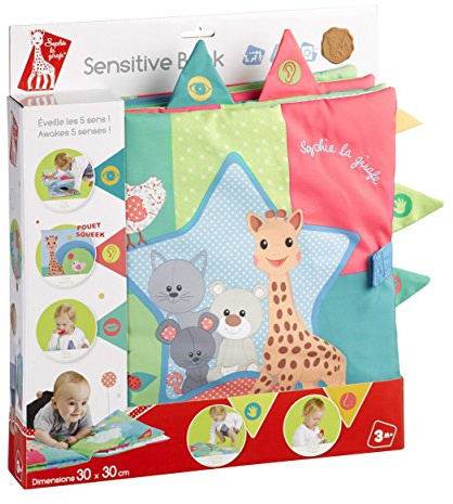 Sophie la Girafe – Fresh Touch – Aktivitätsbuch – Sensibles Buch | Fördert spielerisch und schrittweise Sehen, Tasten und Hören | Lernspielzeug für Kinder | Geschenkidee für Mädchen und Jungen