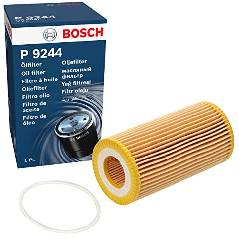 Bosch P9244 Ölfilter für Autos - trennt Ruß- und Metallpartikel vom Motoröl - ermöglicht zuverlässige Motorschmierung