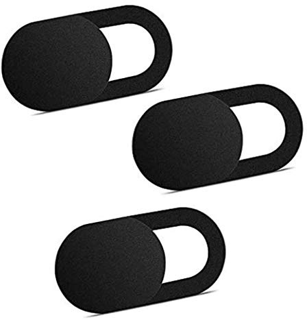 ivoler 3er Set Webcam Abdeckung, Slider Camera Cover Ultra dünne | Webcam Cover Privacy-Schutz Kamera Abdeckung für Laptop, PC, Smartphones, Tablets, etc. - (Schwarz)