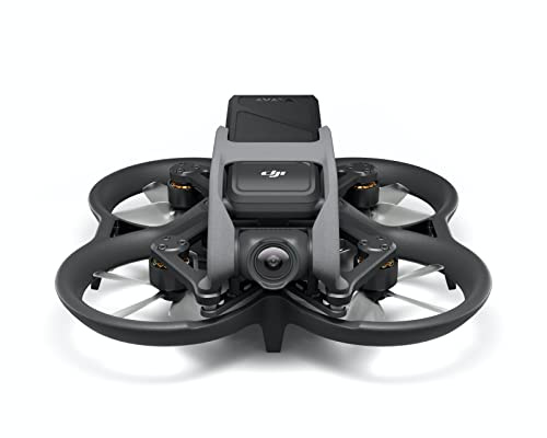 DJI Avata - FPV-Drohne Quadrokopter mit stabilisiertem 4K Video, superweitem 155° Sichtfeld, integriertem Propellerschutz, HD-Übertragung mit niedriger Latenz und Notbremse