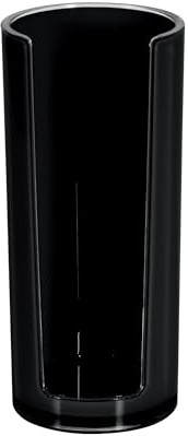 Spirella Wattepadspender Wattepadhalter Acryl Sydney Make-Up Kosmetikorganizer 16,5 x 7 cm Schwarz