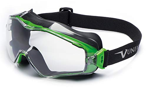 UNIVET 6X3.00.00.00 Vollsichtbrille 6X3 mit klarem Glas in dunkelgrau/grün