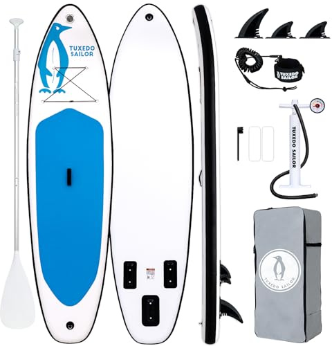 Tuxedo Sailor Stand Up Paddling Board 320 cm | SUP Board Aufblasbares Stand-Up Paddle Board für Adults mit SUP Zubehör, Stand Up Paddelbrett für Alle Könnensstufen