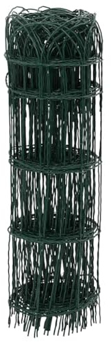 vidaXL Ziergeflecht 10m Zierzaun Ziergitter Gartenzaun Drahtzaun Beetumrandung