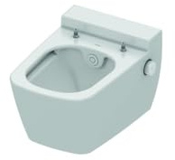 TECEone WC Keramik mit Duschfunktion (Tiefspül WC, Spülvolumen 6 und 4,5 Liter, Duschstab selbstreinigend) 9700200