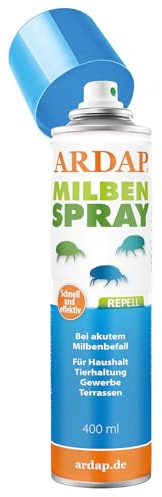 ARDAP Repell Milbenspray 400ml | Anti Milben Spray bei akutem Befall, Milbenspray für Matratzen, Gegen Milben für Hühner, Wirkt schnell & effektiv (PT19)