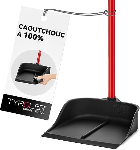 Magische Kehrschaufel mit langem Stiel, 90 cm, schwarz