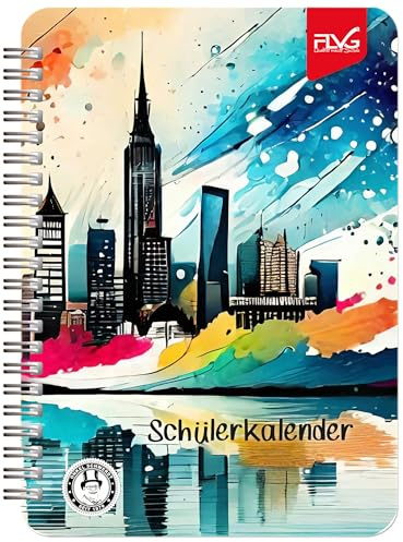 FLVG A5 Gymnasialplaner,Schulplaner, Studienplaner 2026/2027 Skyline Onkel Schwerdt
