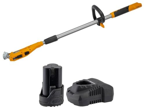 Batavia 12V Fixxbrush Akku-Unkrautbürste - für Werkstatt & Garten | Kabellose Fugenreinigung ohne Chemie, entfernt Unkraut und Schmutz, ideal für Pflaster, Wege und Terrassen
