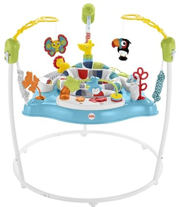 Fisher-Price GWD42 - Jumperedoo, 360-Grad-Drehspaß mit fröhlicher Musik, Lichtern und Geräuschen, für Babys und Kleinkinder