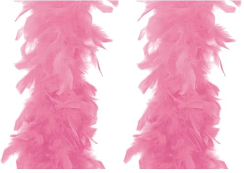 KarnevalsTeufel Federboa einfarbig Federdichten (Rosa)