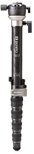 Benro MSDPL46C SupaDupa Pro Carbon Einbeinstativ mit Nivellierschwenkkopf und drehbarem Standfuß