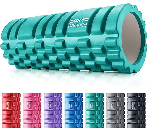 Core Balance Faszienrolle Rücken Wirbelsäule und Ganzkörper für Tiefengewebemassage - Texturierter Sport Foam Roller zur Massage von Triggerpunkten - Faszienrolle Wirbelsäule für Fitness, Gym, Physio