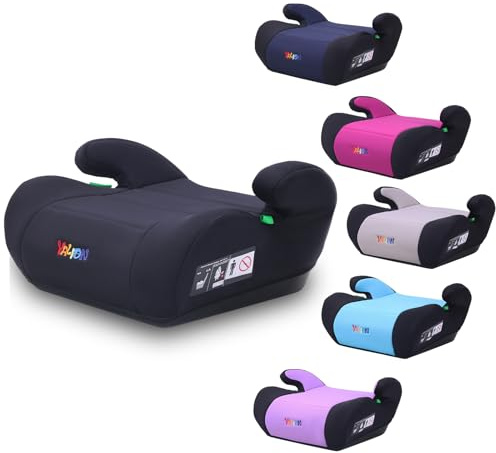 YALION Kindersitzerhöhung Sitzerhöhung Auto Kinder Kinderautositze Sitzerhöhungen- Kindersitz/Autositz für Kinder (Schwarz-A1)