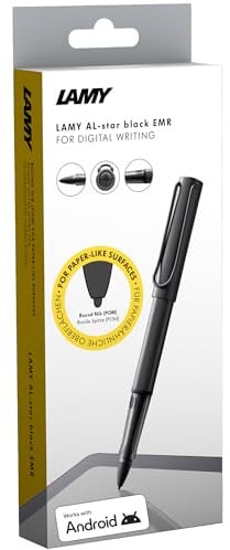 Lamy AL-Star EMR Black (POM Spitze) mit Funktionstaste | Stylus Pen Touchscreen-Stift für viele Android-Geräte – mit ergonomischem Griff – präzises Schreiben & Zeichnen