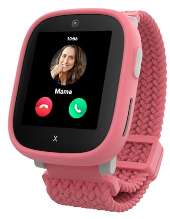 XPLORA X6 Play Telefon Uhr für Kinder 4G - GPS, SOS, Anrufe | Anrufe, Nachrichten, Schulmodus, SOS-Funktion, GPS, Kamera, Schrittzähler, wasserdichte - 2 Jahre Garantie (ROSA)