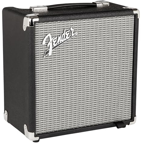 Fender Rumble 15 Bassverstärker, 15W Combo-Verstärker, ideal für E-Bass, kompakt, tragbar, Übungsverstärker mit Kopfhöreranschluss, leistungsstarker Klang, leicht bedienbar, ideal für Zuhause