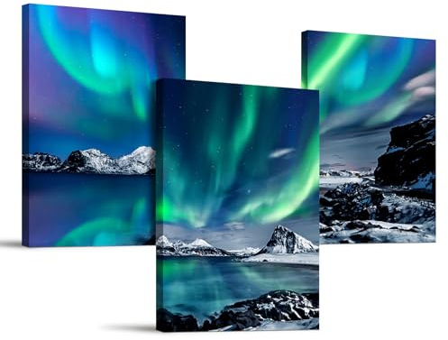 hyidecorart Natürlich Landschaft Modern Bilder Wohnzimmer 30x40 cm | Prächtiges Ornament, HD-Druck, Einfach Aufzuhängen, Leinwandgewebe, Für Viele Räume, Flexible Wanddeko, Geschenk