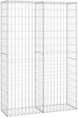 vidaXL Gabione 150x100x30cm Steinkorb Steingabionen Drahtkorb Mauer Säule Wand