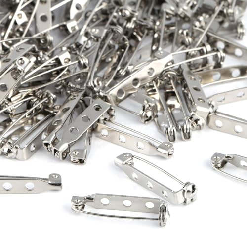 Kesote 200 Stück Broschennadeln Sicherheitsnadeln für Schmuck Handwerk, 25mm
