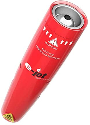 e-Jet Aerosol Feuerlöscher - Rückstandsfreier Mini-Feuerlöscher mit Wandhalterung für Küche, Auto, Wohnmobil oder unterwegs