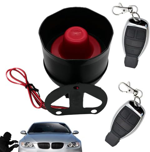 Vbnuyhim Auto Sicherheit Alarmanlage Auto Alarmanlage | Auto Alarm System 12V Auto Alarm System - 2 Fernbedienungen Alarmanlage Alarm System