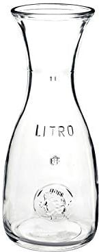 Bormioli Rocco 184179538 Misura Weinkaraffe, mit Füllstrich bei 1l, Glas, transparent, 1 Stück