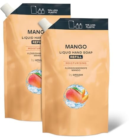 by Amazon Mango Handseife Nachfüllpack, 2 x 1000ml