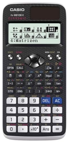 Casio FX-991DE X ClassWiz Technisch-Wissenschaftlicher Taschenrechner Schwarz, 696 Funktionen, Solar/Batterie