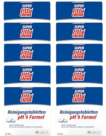 10x FITTYDENT super Reinigungstabletten Prothesen Zahnspangen