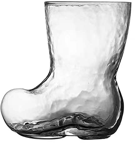 MISNODE Glas-Bierstiefel, 380 ml Das Boot Style Biergläser, hohes Bierglas, klares Schnapsglas, lustiges Bierglas für Geburtstag, Festival, Freundschaftsgeschenk