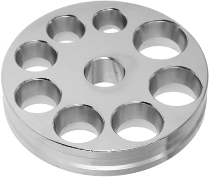 Hohopeti Ringgrößenänderungswerkzeug für Ringe, Silber, Kohlenstoffstahl | 8 Größenlöcher, 12 bis 22mm, Kompatibel mit Reparatur und Anpassung, Leicht, Tragbar