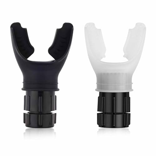 Roinaid 2 Stück Tragbares Atemtrainer Breathing Trainer, Oxyfit Atemwiderstandstrainer Lungentrainer Oxybreath Pro, Lungentrainer Atemtrainer Lung trainer (Weiß und Schwarz)
