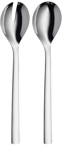 WMF Nuova Salatbesteck 30 cm, groß, Salatgabel und Servierlöffel, Cromargan Edelstahl poliert, spülmaschinengeeignet