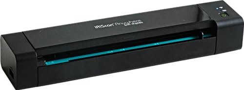 IRIScan Anywhere 6 Pro Mobiler Duplex-Dokumentenscanner 15 PPM Schwarz für A4-Dokumente und Büros, scannt mobil per WiFi und Akku in PDF mit OCR, für Win, Mac, Android & iOS, inkl. Readiris PDF
